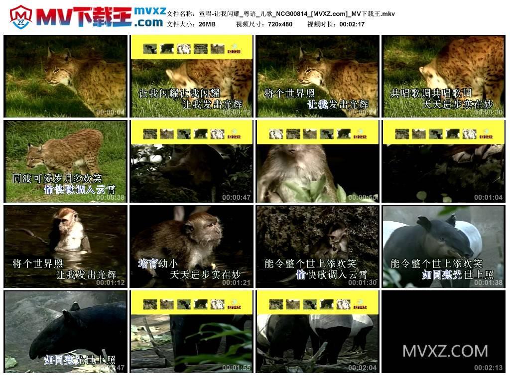 童唱-让我闪耀_粤语_儿歌_NCG00814